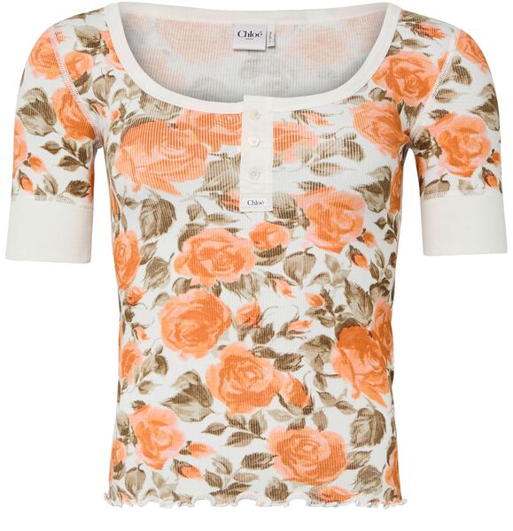 Chloe Printed Short-sleeved Top 
