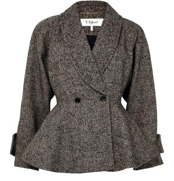  Chloe Short Double-breasted Coat 