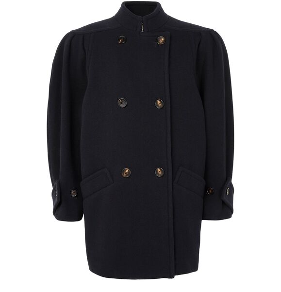  Chloe Short Double-breasted Coat 