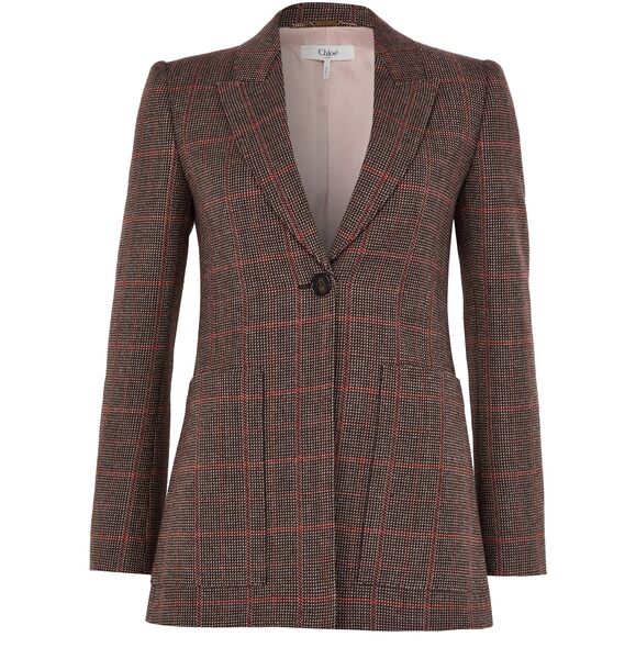  Chloe Simple Breasted Wool Blazer 