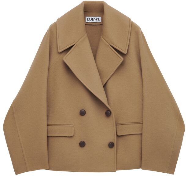  Loewe Short Coat In Wool 