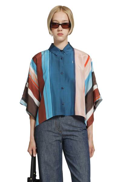  Striped Silk Shirt 