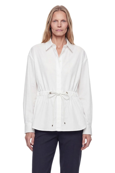  Cotton Poplin Drawstring Shirt 