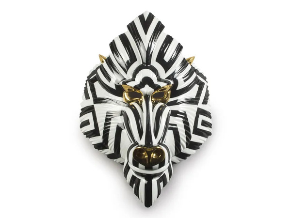  Lladrò Mandrill Mask (black And Gold) 