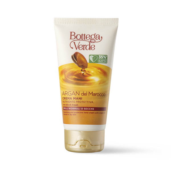  Bottega Verde Bottega Verde Argan Del Marocco - Crema Mani - Nutriente Protettiva - Con Olio Di Argan (75 Ml) - Pelli Normali O Secche 