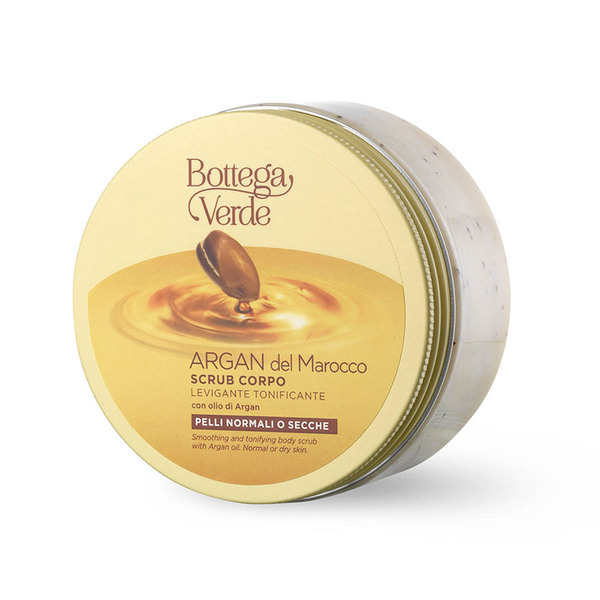  Bottega Verde Bottega Verde Argan Del Marocco - Scrub Corpo - Levigante Tonificante - Con Olio Di Argan - Pelli Normali O Secche 