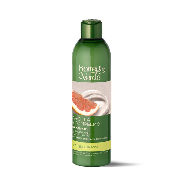 Bottega Verde Bottega Verde Argilla E Pompelmo - Shampoo Equilibrante E Purificante - Con Argilla Ed Estratto Di Pompelmo( 250 Ml) - Capelli Grassi 