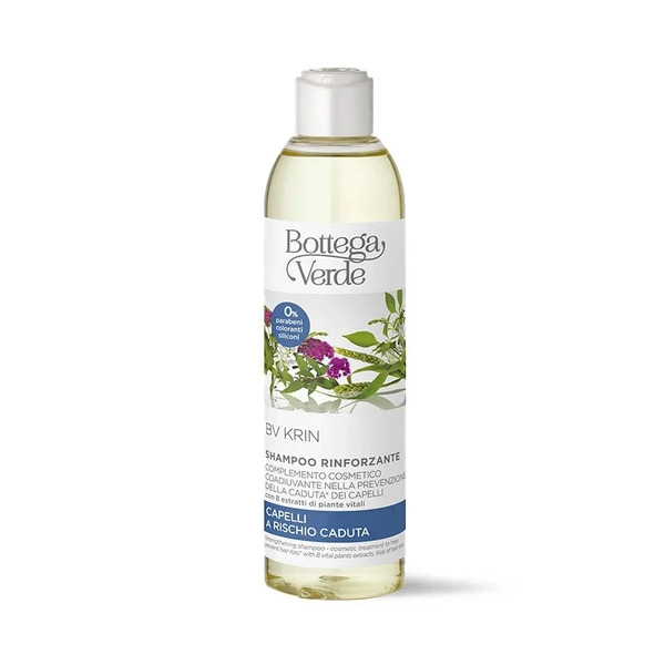  Bottega Verde Bottega Verde Bv Krin - Shampoo Rinforzante - Complemento Cosmetico Coadiuvante Nella Prevenzione Della Caduta* Dei Capelli - Con 8 Piante Vitali (250 Ml) - Capelli A Rischio Caduta 