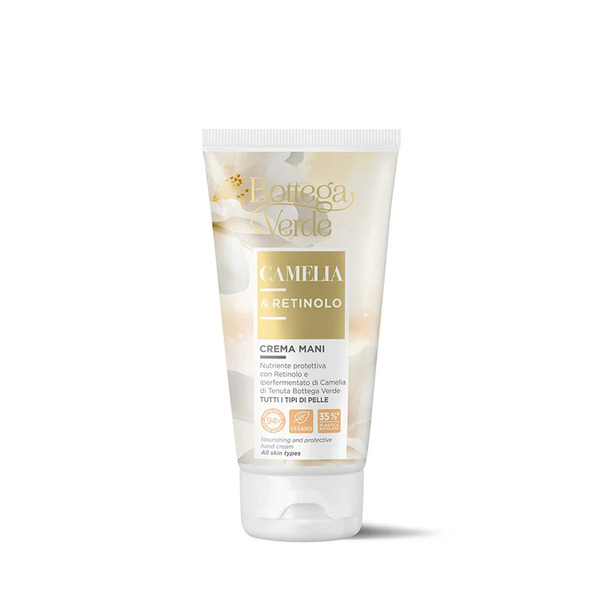  Bottega Verde Bottega Verde Camelia E Retinolo - Crema Mani Nutriente Protettiva - Con Retinolo Ed Estratto Di Camelia Iperfermentato Di Tenuta Bottega Verde - Tutti I Tipi Di Pelle 