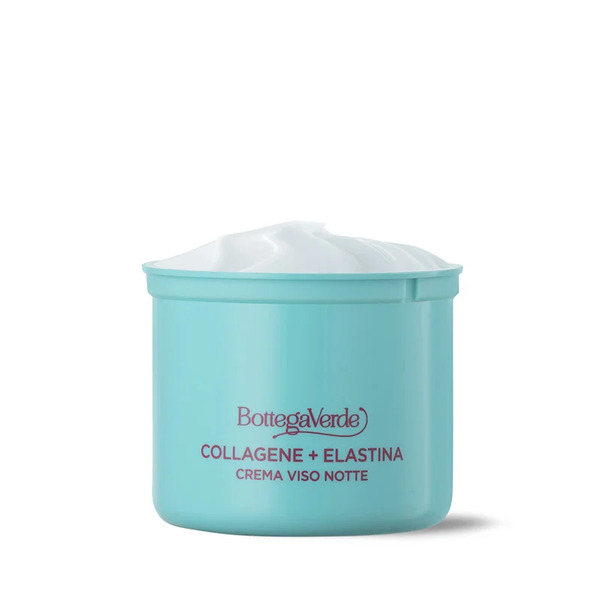  Bottega Verde Bottega Verde Collagene + Elastina - Ricarica Crema Viso Notte - Booster Elasticizzante - Con Phytocollagen E Skinectura - Tutti I Tipi Di Pelle 