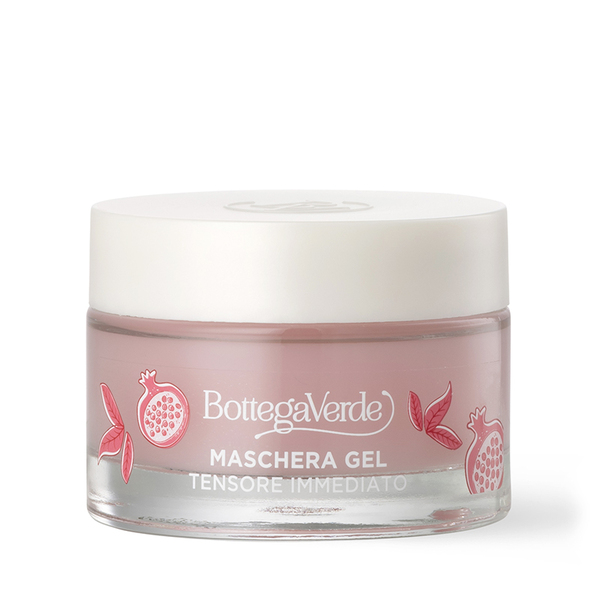  Bottega Verde Bottega Verde Estratti Di Bellezza - Maschera Gel - Con Acqua Di Melograno Da Economia Circolare E The Rosso (50 Ml) - Tensore Immediato 