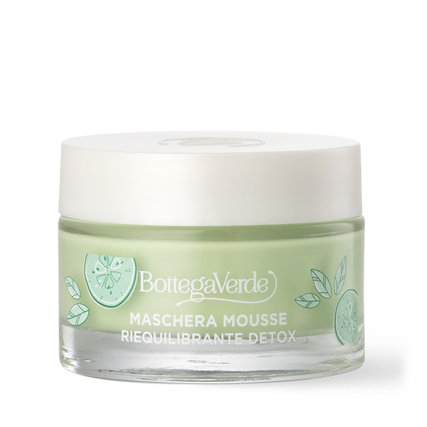  Bottega Verde Bottega Verde Estratti Di Bellezza - Maschera Mousse - Con Succo Di Cetriolo E The Matcha (50 Ml) - Riequilibrante Detox 