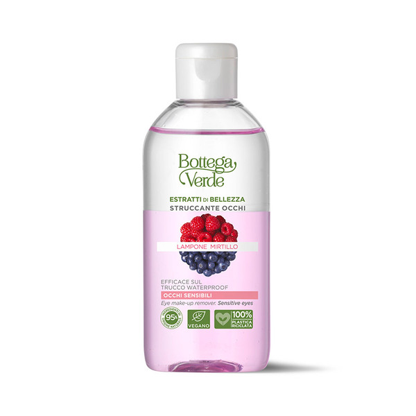  Bottega Verde Bottega Verde Estratti Di Bellezza - Struccante Occhi - Lampone Mirtillo - Efficace Delicato - Occhi Sensibili - Efficace Sul Trucco Waterproof 