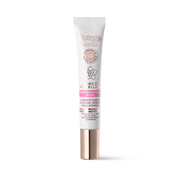  Bottega Verde Bottega Verde Fiore Di Porcellana - Sistema Perfezionatore - Contorno Occhi - Correttore Di Occhiaie Grigie E Giallognole - Con Pigmenti Rosa - Con Ceramidi Vegetali E Fiore Di Porcellana - Tutti I Tipi Di Pelle 