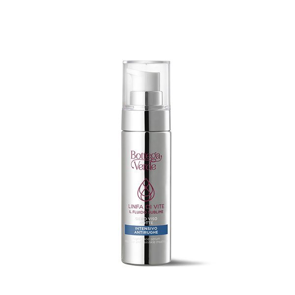  Bottega Verde Bottega Verde Linfa Di Vite - Il Fluido Sublime - Siero Viso Notte - Intensivo Antirughe - 2-peptide Linfa Complex Con Peptidi E Linfa Di Vite - Tutti I Tipi Di Pelle 