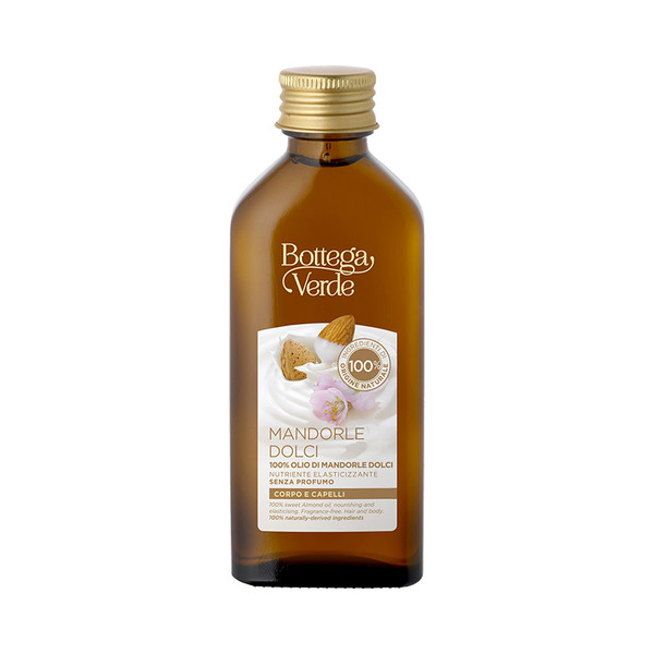  Bottega Verde Bottega Verde Mandorle Dolci - 100% Olio Di Mandorle Dolci - Nutriente Elasticizzante - Senza Profumo - Corpo Capelli 