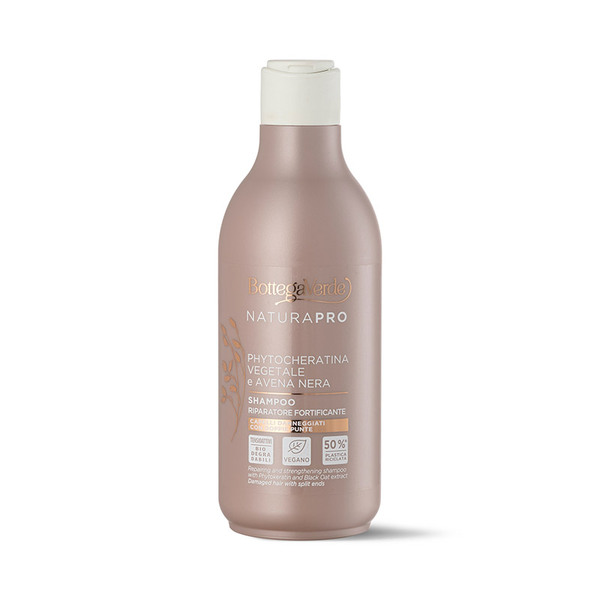  Bottega Verde Bottega Verde Phytocheratina Vegetale E Avena Nera - Shampoo - Riparatore Fortificante - Con Phytocheratina Vegetale Ed Estratto Di Avena Nera - Capelli Danneggiati Con Doppie Punte 