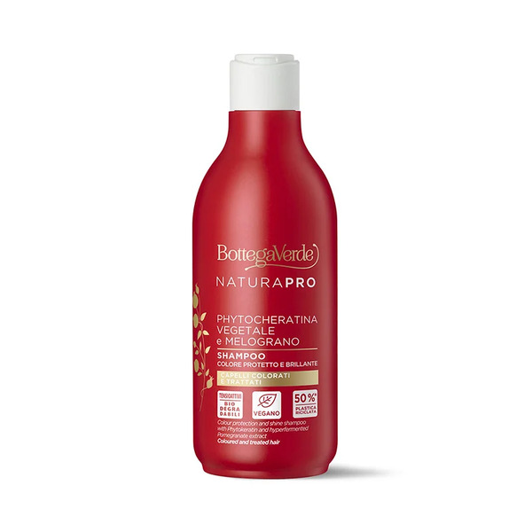  Bottega Verde Bottega Verde Phytocheratina Vegetale E Iperfermentato Di Melograno - Shampoo - Colore Protetto E Brillante - Capelli Colorati E Trattati 