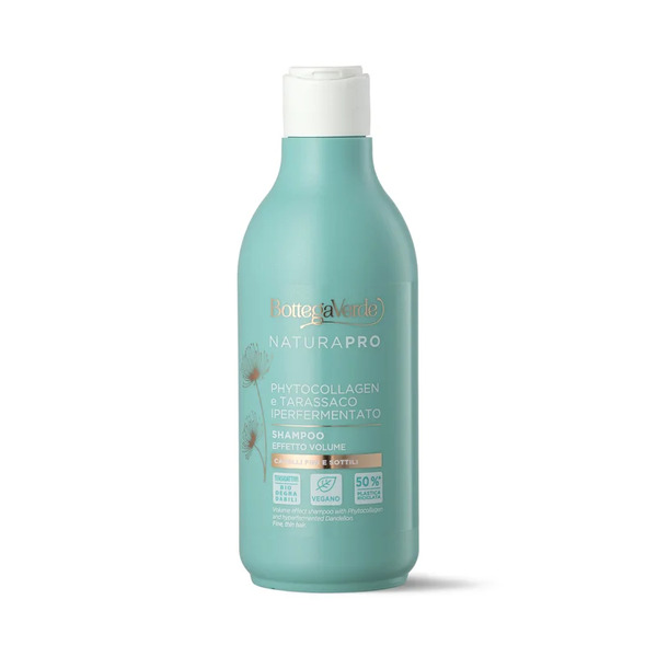  Bottega Verde Bottega Verde Phytocollagen E Tarassaco Iperfermentato - Shampoo - Effetto Volume - Capelli Fini E Sottili 