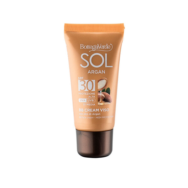  Bottega Verde Bottega Verde Sol Argan - Bb Cream Viso - Uniformante Protettiva - Con Olio Di Argan - Spf30 Protezione Alta 