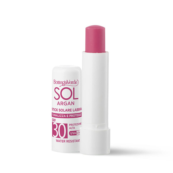  Bottega Verde Bottega Verde Sol Argan - Stick Labbra Solare - Tonalizza E Protegge - Con Olio Di Argan E Vitamina E - Protezione Alta Spf30 Water Resistant 