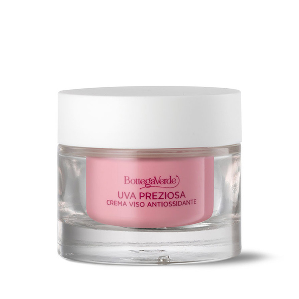  Bottega Verde Bottega Verde Uva Preziosa - Crema Viso Antiossidante Idratante Con Estratto Iperfermentato Di Uva Rossa Di Tenuta Massaini - Pelli Normali 