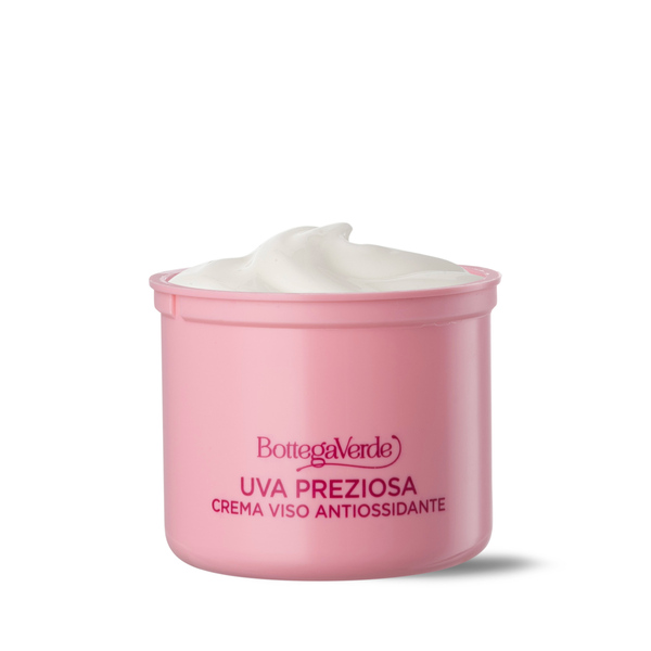 Bottega Verde Bottega Verde Uva Preziosa - Crema Viso - Ricarica - Antiossidante Idratante - Con Estratto Iperfermentato Di Uva Rossa - Pelli Normali 