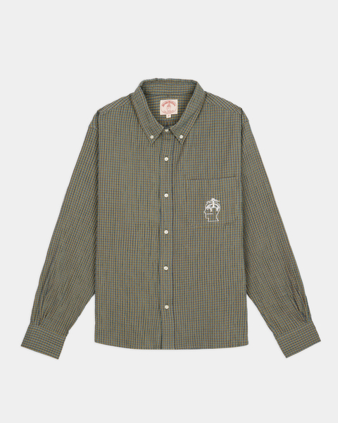  Brooks Brothers Brain Dead X Brooks Brothers California Camicia Oxford Button Up - Uomo Brain Dead X Brooks Brothers Verde S 
