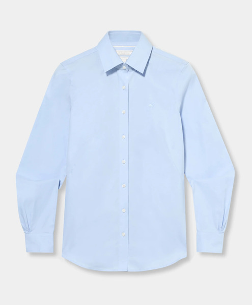  Brooks Brothers Camicia Fitted Non-iron In Oxford Pinpoint Supima Con Collo A Punte Dritte - Donna Camicie E Bluse Azzurro 4 