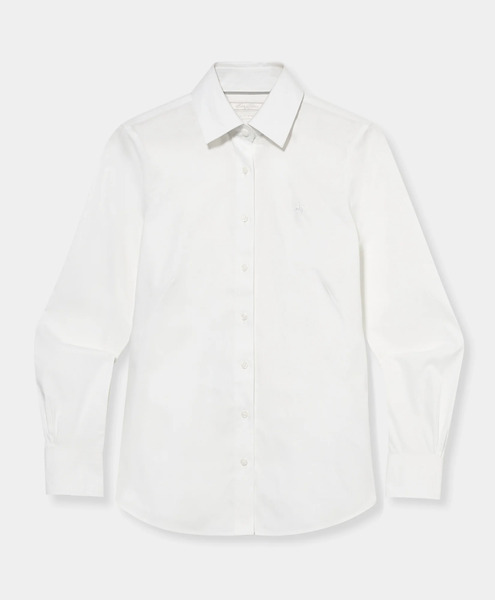  Brooks Brothers Camicia Fitted Non-iron In Oxford Pinpoint Supima Con Collo A Punte Dritte - Donna Camicie E Bluse Bianco 4 