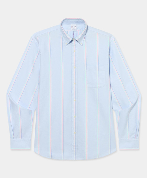  Brooks Brothers Camicia Friday Regular Fit In Oxford Con Collo Button Down - Uomo Camicie Casual Blu Xxl 