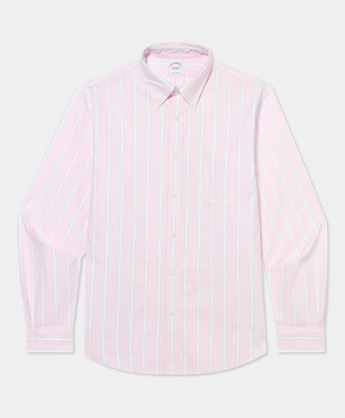  Brooks Brothers Camicia Friday Regular Fit In Oxford Con Collo Button Down - Uomo Camicie Casual Rosa S 