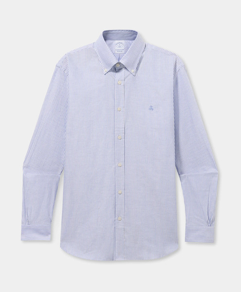  Brooks Brothers Camicia Regular Fit Oxford A Righe Con Collo Button Down - Uomo Camicie Casual Blu S 