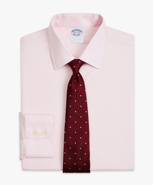  Brooks Brothers Camicia Rosa Pastello Regular Fit Non-iron Con Collo Ainsley - Uomo Camicie Formali Rosa Pastello 18 