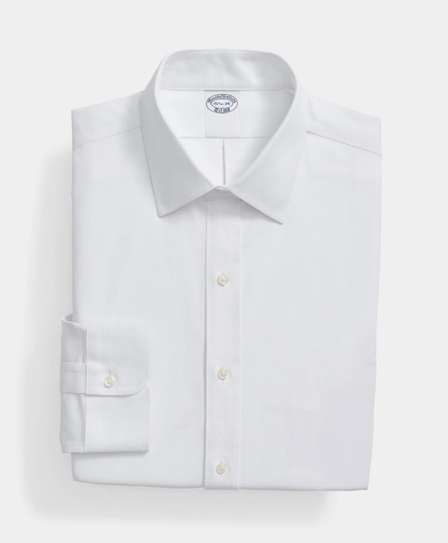  Brooks Brothers Camicia Slim Fit Non-iron Performance Con Collo Ainsley - Uomo Camicie Formali Bianco 16h 