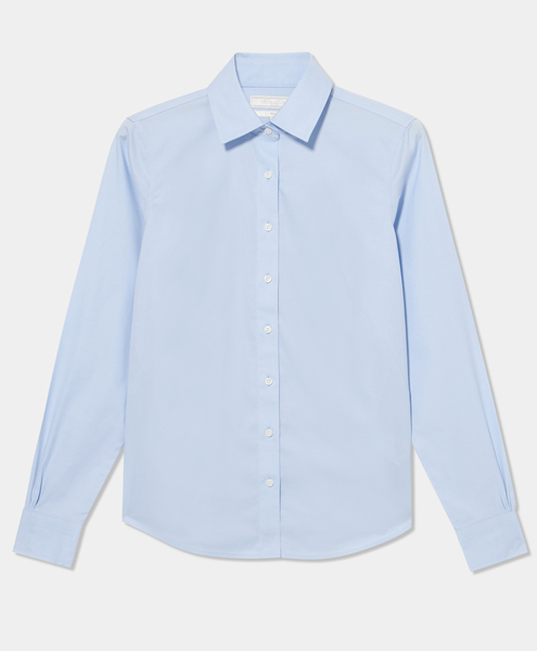  Brooks Brothers Camicia Slim Non-iron In Oxford Pinpoint Supima Con Collo A Punta Classica - Donna Camicie E Bluse Azzurro 10 