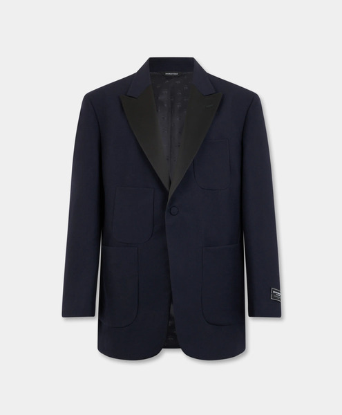  Brooks Brothers Brooks Brothers X Engineered Garments - Giacca Smoking In Lana - Uomo Engineered Garments X Brooks Brothers Blu Marino M 