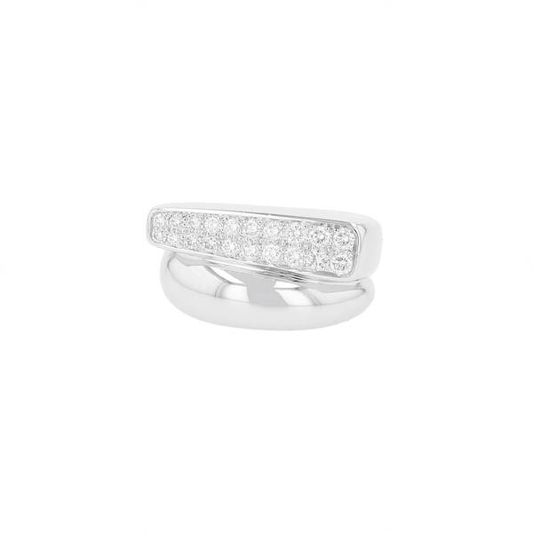  Fred Success Ring In White Gold And Diamonds 