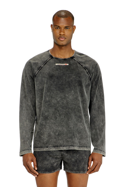  Diesel - Haut De Pyjama En Coton Avec Patch Logo - Haut - Homme - Gris 