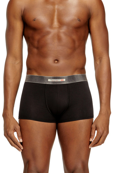  Diesel - Lot De Trois Boxers En Coton Stretch Avec Ceinture En Satin - Boxeurs Courts - Homme - Noir 