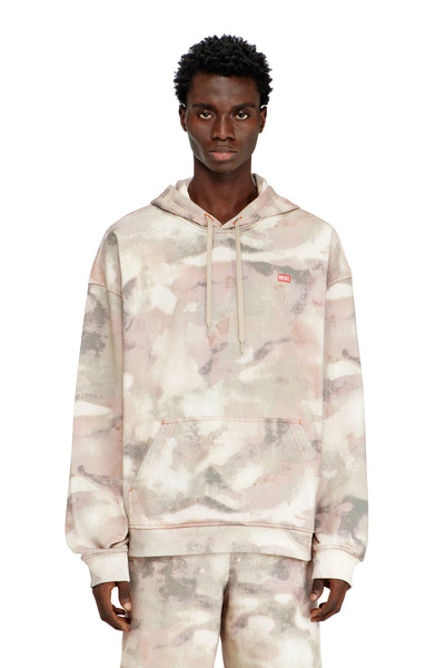  Diesel - Sweat à Capuche En Coton Biologique à Imprimé Camouflage - Pull Cotton - Homme - Polychrome 