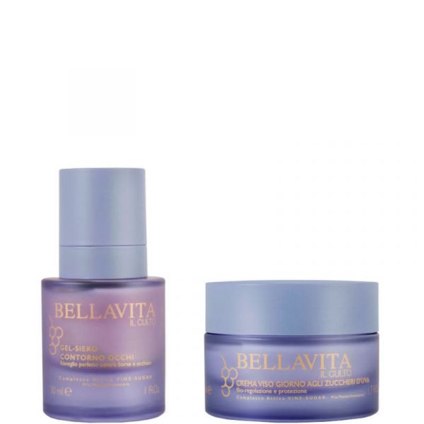  Bellavita Il Culto Franciacorta - Crema Viso Giorno Agli Zuccheri D'uva Confezione 50 Ml Crema Viso + 30 Ml Gel Siero Occhi - 50 Ml Crema Viso + 30 Ml Gel Siero Occhi 