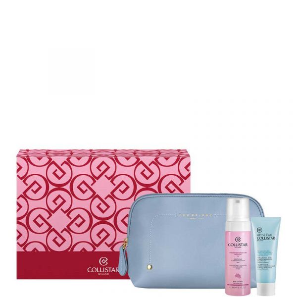 Collistar Attivi Puri Cica-maschera Acido Ialuronico + Madecassoside Cofanetto 75 Ml Maschera Viso + 180 Ml Mousse Detergente Lenitiva Viso + Beauty-bag The Bridge - 75 Ml Maschera Viso + 180 Ml Mousse Detergente Lenitiva Viso + Beauty-bag The Bridge 