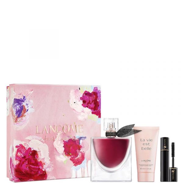  Lancome La Vie Est Belle Elixir Eau De Parfum Confezione - 50 Ml Eau De Parfum + 50 Ml Body Lotion + Mini Mascara Hypnose Nero 