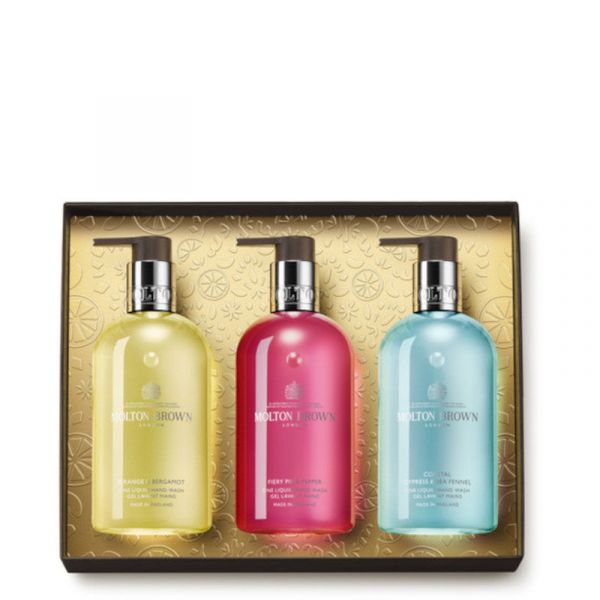  Molton Brown Floral & Aromatic Hand Care Collection 3 X 300 Ml Sapone Liquido Mani - 3 X 300 Ml Sapone Liquido Mani 