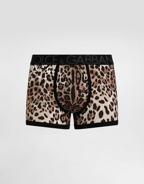  Dolce & Gabbana Boxer Cotone Bielastico Stampa Leopardo - Uomo Intimo E Loungewear Stampa Animalier Cotone 7 