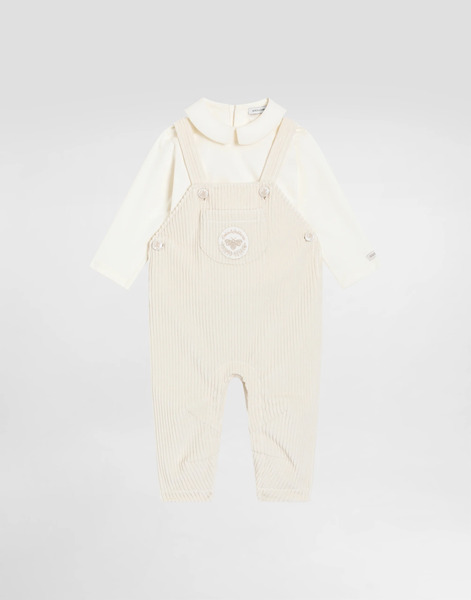  Dolce & Gabbana Kit In Interlock E Velluto Con Ricamo Lurex Dg - Uomo Set Regalo E Body Multicolore 6/9 Months 