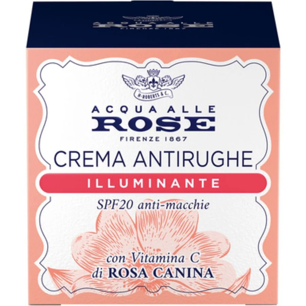  Acqua Alle Rose - Crema Antirughe Illuminante Spf20 Anti Macchie Con Vitamina C Di Rosa Canina Crema Viso 50 Ml Unisex 