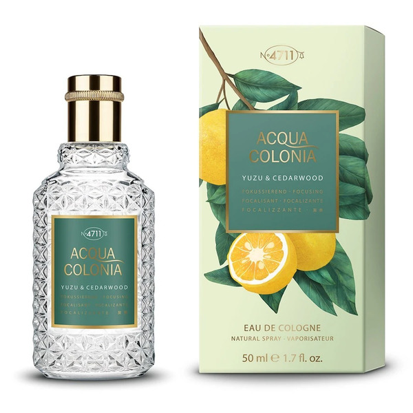  Acqua Di Colonia 4711 - Yuzu & Cedarwood Acqua Di Colonia 50 Ml Legno Di Cedro E Yuzu Profumi Unisex Unisex 