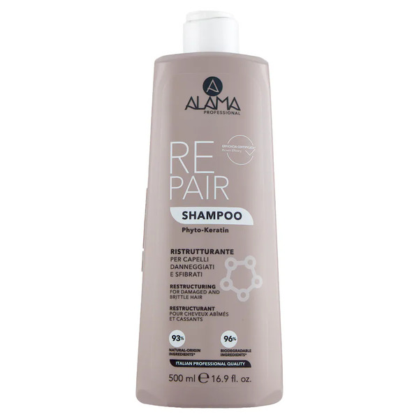  Alama Professional - Repair - Shampoo Ristrutturante Per Capelli Danneggiati E Sfibrati Shampoo 500 Ml Unisex 
